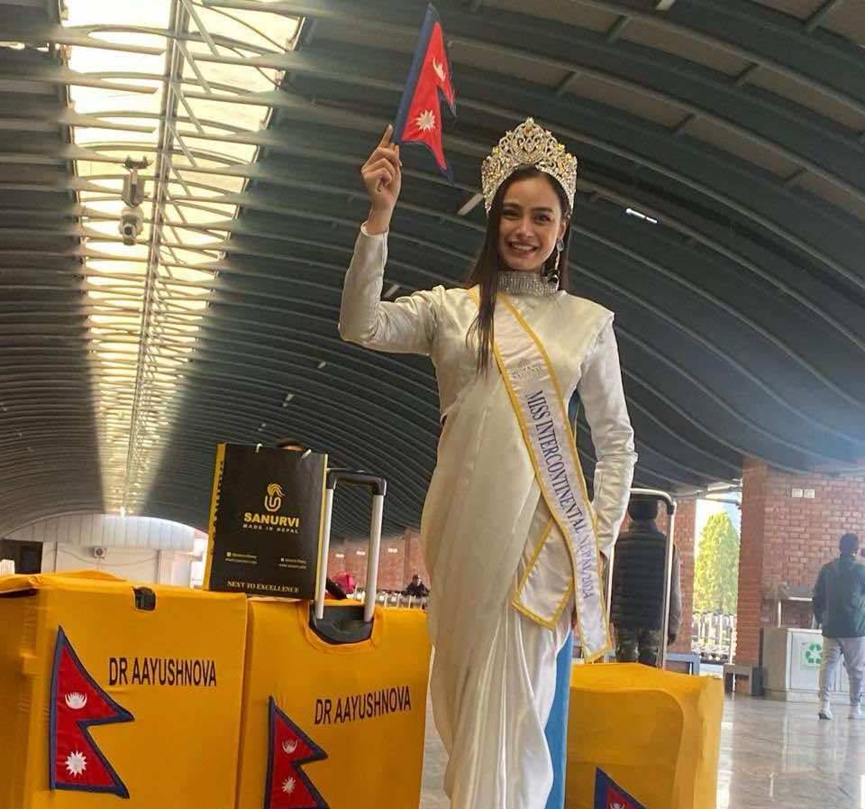 मिस इन्टरकन्टिनेन्टल’नेपालको प्रतिनिधित्व गर्न इजिप्ट उडिन् आयुष्नोभा