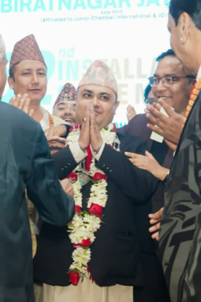 विराटनगर जेसीजको ५२औं वार्षिक पदस्थापन सम्पन्न: प्रीतेशराज दाहाल अध्यक्षमा निर्वाचित
