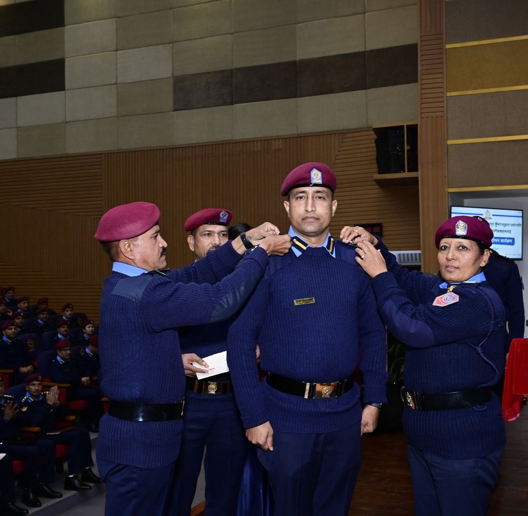 ७२ जना प्रहरी नायव उपरीक्षकहरू दर्ज्यानी चिन्हद्वारा सुशोभित