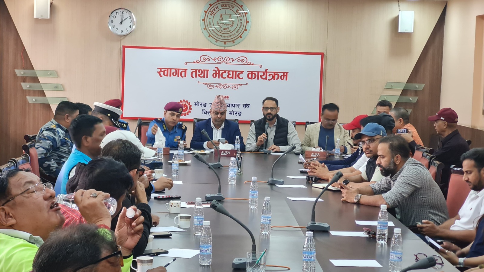 विराट गोल्डकप फुटबल प्रतियोगिता आयोजक समितिद्वारा सुरक्षा निकायका पदाधिकारीहरू सँग छलफल