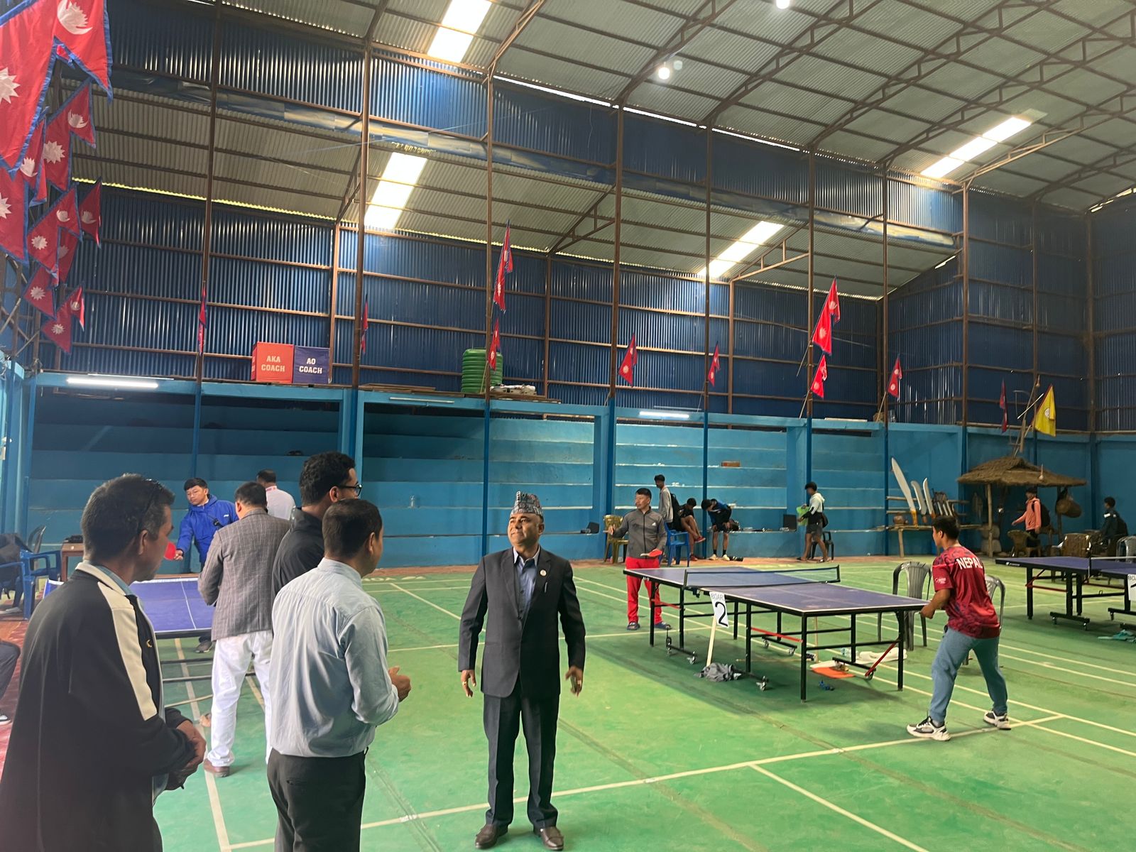 सदस्य सचिव बस्नेतद्वारा खोटाङ जिल्लाको खेलकुद संरचनाको अनुगमन 