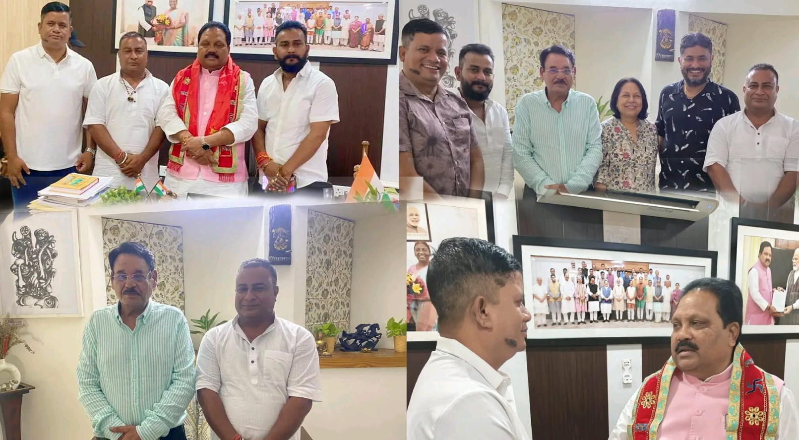 दिल्लीमा भाजपा नेताहरुसंग बिराटनगरका युवा नेताहरुको भेट
